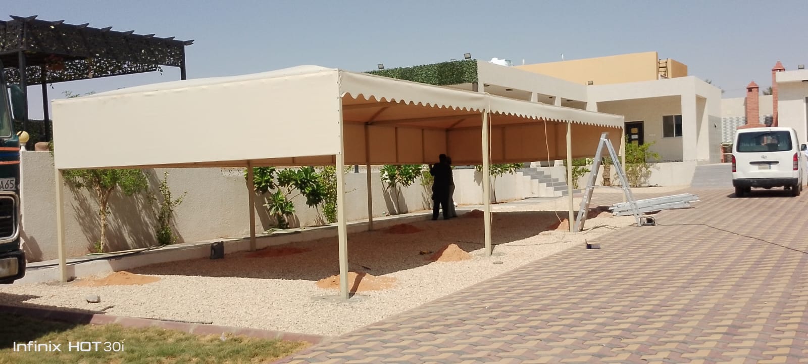 مظلة سيارات قماشية